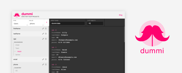 Dummi.io: Fake data generation made easy